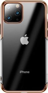 Baseus Przezroczyste etui Baseus Shining Case do iPhone 11 Pro Max 6,5'' (złote) 2