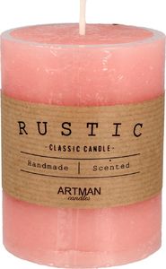 Artman Rustic Świeca zapachowa walec mały różowy 1 sztuka (986962) 1