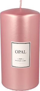 Artman Świeca ozdobna Opal walec średni różowy 1 sztuka (982025) 1