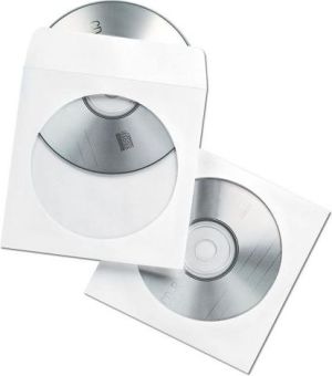 Fellowes koperty papierowe na CD DVD 50 szt. Białe (90690) 1