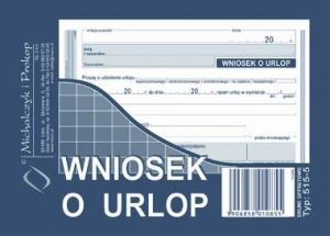 Michalczyk & Prokop Druk Wniosek o udzielenie urlopu, 40kart., M&P (38K049A) 1