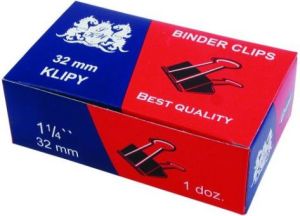 D.Rect Binder Clip, klip do papieru 12szt. 32mm (21K016C) 1