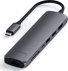 Stacja/replikator Satechi Slim Multi-port USB-C (ST-UCSMA3M) 2