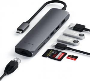Stacja/replikator Satechi Slim Multi-port USB-C (ST-UCSMA3M) 3