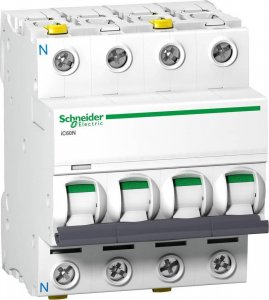 Schneider Electric Wyłącznik nadprądowy 3P+N C 20A 6kA AC iC60N-C20-3N A9F04720 1