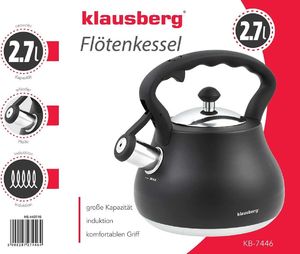 Klausberg CZAJNIK Z GWIZDKIEM KLAUSBERG 2,7L KB-7446 2