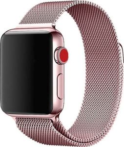 Alogy Bransoleta Milanese pasek Alogy do Apple Watch 1/2/3/4/5 38/40mm różowa uniwersalny 2