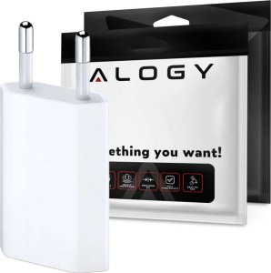 Ładowarka 4kom.pl Ładowarka sieciowa zasilacz USB do iPhone 4 5 6 7 8 X iPod uniwersalny 1