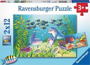 Ravensburger Puzzle 2x12 Na morskim dnie 1