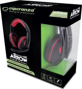 Słuchawki Esperanza Arrow Czerwone (EGH360) 4