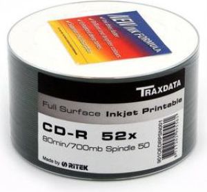 Traxdata CD-R 700 MB 52x 50 sztuk (901CK5VINYLIW) 1
