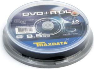 Traxdata DVD+R DL 8.5 GB 8x 10 sztuk (906753ITRA003) 1