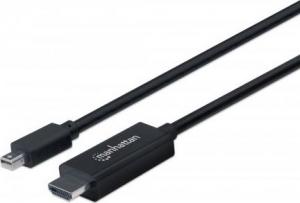 Kabel Manhattan DisplayPort Mini - HDMI 3m czarny (153294) 1