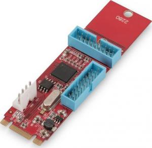 Kontroler Digitus M.2 NGFF B-key - 2x 19-pin USB 3.0 (DS-30224) 1