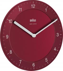 Braun BC 06 R-DCF zegar ścienny, okrągły, kwarcowy, czerwony (67021) 1