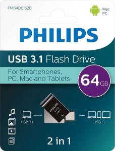 Pendrive Philips 64 GB  (FM64DC152B/00) 2