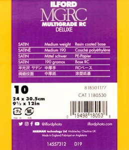 Ilford 1x 10 Ilford MG RC DL 25M 24x30 1
