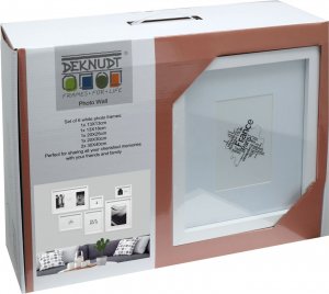 Ramka Deknudt Deknudt S46YK WALL picture wall w. 6 white wooden Frames 4