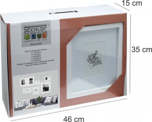 Ramka Deknudt Deknudt S46YK WALL picture wall w. 6 white wooden Frames 5
