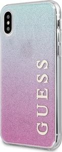 Guess Guess GUHCPXPCUGLPBL iPhone X/Xs różowo-niebieski/pink blue hard case Gradient Glitter 2