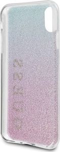 Guess Guess GUHCPXPCUGLPBL iPhone X/Xs różowo-niebieski/pink blue hard case Gradient Glitter 4