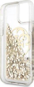 Guess Guess GUHCN65LGGITDGO iPhone 11 Pro Max złoty/gold hard case Circle Liquid Glitter 4