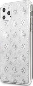 Guess Guess GUHCN65TPESI iPhone 11 Pro Max srebrny/silver hard case 4G Peony Glitter 2