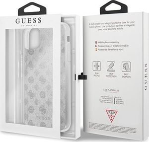 Guess Guess GUHCN65TPESI iPhone 11 Pro Max srebrny/silver hard case 4G Peony Glitter 7