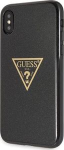 Guess Guess GUHCPXSGTLBK iPhone X/Xs czarny/black hard case Glitter Triangle 2