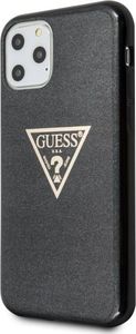Guess Guess GUHCN65SGTLBK iPhone 11 Pro Max czarny/black hard case Glitter Triangle 2