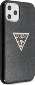 Guess Guess GUHCN65SGTLBK iPhone 11 Pro Max czarny/black hard case Glitter Triangle 3