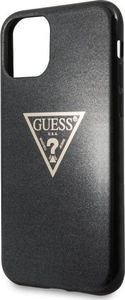 Guess Guess GUHCN65SGTLBK iPhone 11 Pro Max czarny/black hard case Glitter Triangle 4