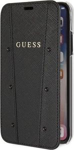 Guess Guess GUFLBKPXKASABK iPhone X/Xs czarny/black book Kaia Saffiano 2