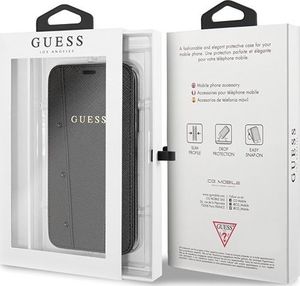 Guess Guess GUFLBKPXKASABK iPhone X/Xs czarny/black book Kaia Saffiano 6