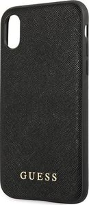 Guess Guess GUHCI65SLSABK iPhone Xs Max czarny/black hard case Saffiano 3