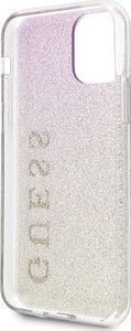 Guess Guess GUHCN61PCUGLGPI iPhone 11 różowo-złoty/gold pink hard case Gradient Glitter 4