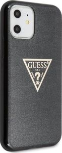Guess Guess GUHCN61SGTLBK iPhone 11 czarny/black hard case Glitter Triangle 3