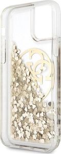 Guess Guess GUHCN58LGGITDGO iPhone 11 Pro złoty/gold hard case Circle Liquid Glitter 4