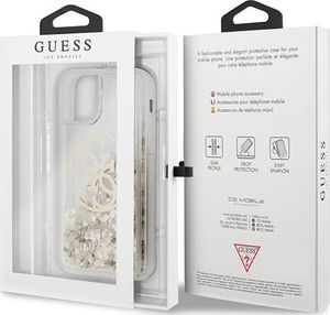 Guess Guess GUHCN58LGGITDGO iPhone 11 Pro złoty/gold hard case Circle Liquid Glitter 7