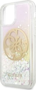 Guess Guess GUHCN58LGIRGP iPhone 11 Pro hard case Gradient Liquid Glitter Circle Logo 3