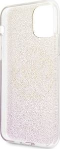 Guess Guess GUHCN58PCUGLPGG iPhone 11 Pro różowo-złoty/gold pink hard case Glitter Gradient 4G Circle Logo 4
