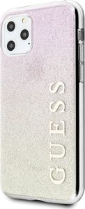 Guess Guess GUHCN58PCUGLGPI iPhone 11 Pro różowo-złoty/gold pink hard case Gradient Glitter 2