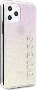 Guess Guess GUHCN58PCUGLGPI iPhone 11 Pro różowo-złoty/gold pink hard case Gradient Glitter 5