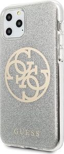 Guess Guess GUHCN58PCUGLLG iPhone 11 Pro jasnoszary/light grey hard case Glitter 4G Circle Logo 2