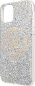 Guess Guess GUHCN58PCUGLLG iPhone 11 Pro jasnoszary/light grey hard case Glitter 4G Circle Logo 3