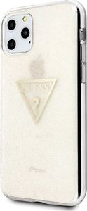 Guess Guess GUHCN58SGTLGO iPhone 11 Pro złoty/gold hard case Glitter Triangle 2