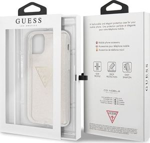 Guess Guess GUHCN58SGTLGO iPhone 11 Pro złoty/gold hard case Glitter Triangle 7