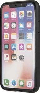 Guess Guess GUHCPXRSSASBK iPhone X/Xs czarny/black hard case Saffiano 4G Circle Logo 6