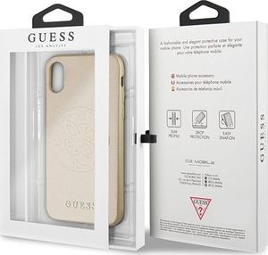 Guess Guess GUHCPXRSSASGO iPhone X/Xs złoty/gold hard case Saffiano 4G Circle Logo 6