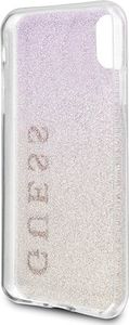 Guess Guess GUHCPXPCUGLGPI iPhone X/Xs różowo-złoty/gold pink hard case Gradient Glitter 4